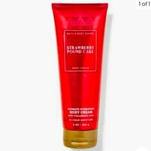 New Bath & Body Works Strawberry Pound Cake Ultimate Hydration Body Cream